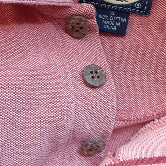 SOLD!! TOMMY BAHAMA Polo Shirt, XL, Distressed Orange - Picture 4 of 6